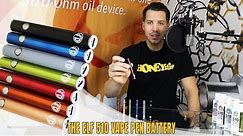 HoneyStick ELF vape pen battery for 510 thread oil vape pen carts | 400 mAh, USB rechargeable