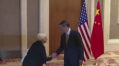Janet Yellen awkwardly bows to Chinese official during Beijing trip