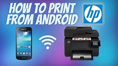How to Print from Android Phone to an HP Printer | Android Print Tutorial