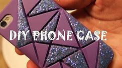 DIY: Iphone glitter case!