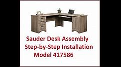 Sauder Desk assembly Model 417586