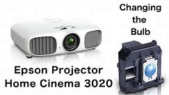 Replacing the bulb in an Epson Home Cinema 3020 Projector