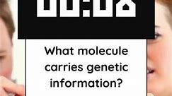 What Molecule Carries Genetic Info? - DNA Quiz🧬🔍 #genetics #DNAMolecule #biologyquiz #SciJournalTV