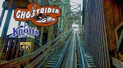 2023 Ghost Rider Roller Coaster Front Row On Ride 4K POV Knott's Berry Farm
