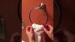 Bathroom Towel Loop Hanging Instructions