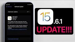 iOS 15.6.1 (RECOMMENDED) Important Update Released by Apple