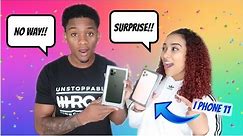 WE SURPRISED EACH OTHER WITH iPHONE 11's AT THE SAME TIME! *EPIC*