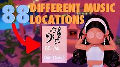 All 88 Music Note Quest Locations | ROYALE HIGH