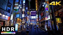 【4K HDR】Night Walk in Tokyo Red Light District - Shinjuku Kabukicho(歌舞伎町散歩) - Japan Walking Tour