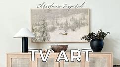 Christmas Art for your TV | TV Screensaver | 1 hour