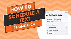 How to Schedule a Text on iPhone 2024 | Teach Mom Now