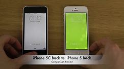 iPhone 5C Back vs iPhone 5 Back Comparison Review