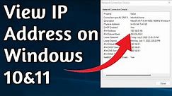 How to Find IP Address on Windows 11 & Windows 10, Easiest Method to view IP Address on Windows PC