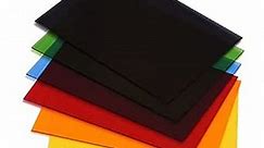 6 Pack 8 x 12 Colored Cast Acrylic Sheet，1/8" Translucent Plexiglass Sheet，Colored Plastic Sheet…
