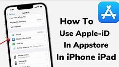 How To Connect Appstore With Apple ID - Use iCloud Account In Appstore On iPhone iPad