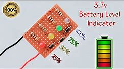 Battery Level Indicator // 3.7 Volt Battery Charger // Battery Level Indicator 3.7v