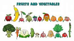 Learn about Fruits and vegetables - Fruits and vegetables-Lesson for Kids-Preschool Learning-