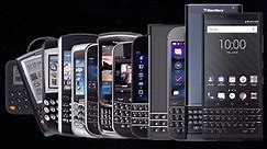 Evolution of Blackberry smartphones 1999-2020