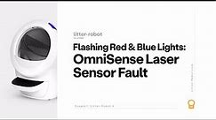 Flashing Red & Blue Lights: OmniSense Laser Sensor Fault | Litter-Robot 4