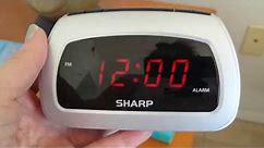 Sharp Alarm Clock - Setting the Time Model SPC085