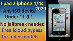 iCloud Bypass iPhone 4/4s iPad 2 & Any iOS Device iOS 11.3.1 Bypass Free Windows