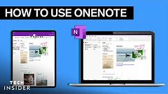 How To Use OneNote