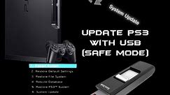 How to Update PS3 with USB (Safe Mode)