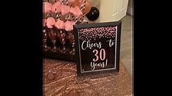 Rose gold themed birthday party