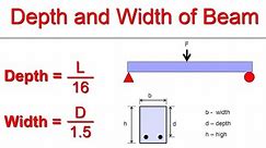 How to find Depth and Width of a Beam
