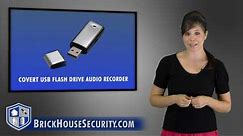 Tiny USB Flash Drive With Built In Voice Recorder For 40 Hours Of Audio Recording