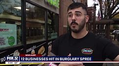 Chicago burglar throws cinder block into business, steals property