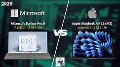 Surface Pro 9 vs MacBook Air 15