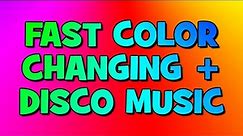 NEON Changing Color + Dance MUSIC - Flashing FLUO Lights - Colorful Lights - Fast colour changing