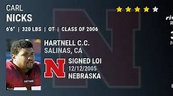 Carl Nicks 2006 Offensive Tackle Nebraska