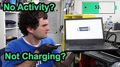 How To Fix Lenovo Battery No Activity and Not Charging Past 53%