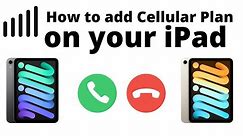 How to add cellular plan on your iPad#How to activate an eSIM on your iPad#how to configure an eSIM