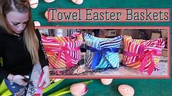 DIY Towel Easter Baskets | How to Make a Useful Gift Basket | Functional for Spa Pool Beach Birthday