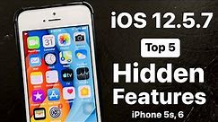 iOS 12.5.7 - Top 5 New Hidden Features on iPhone 5s & 6 - You Didn't Know