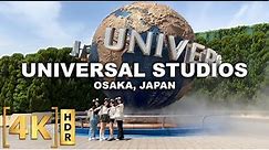 Full Walking Tour at Universal Studios Japan & Super Nintendo World | 2023 Theme Park | 4K HDR Osaka