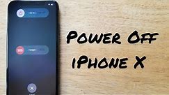 How to power off iPhone X XS 10