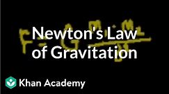 Introduction to Newton's law of gravitation | Physics | Khan Academy