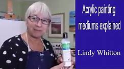 How to use acrylic mediums. Beginner acrylic painting lessons.