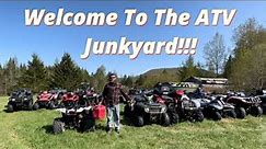 Welcome To My ATV JUNK YARD! Lots of Wheelers...