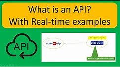What is an API? Explained with Real-time examples
