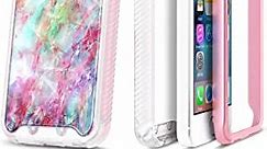 NageBee iPhone 5/5S/SE Case, Full-Body Protective Rugged Bumper with Built-in Screen Protector, Ultra Thin Clear Shockproof Durable Cover Case Designed for iPhone 5/5S/SE -Fantasy