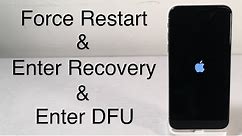 iPhone X / iPhone 8: How to Force Restart, Enter Recovery Mode & DFU Mode