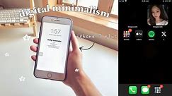 organizing my iphone 7 plus | digital minimalism