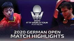 Ma Long vs Dimitrij Ovtcharov | 2020 ITTF German Open Highlights (1/2)