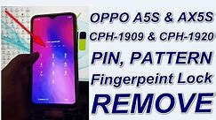 Oppo A5s CPH1909 & AX5s CPH1920 Pin,Pattern & Fingerprint Lock Remove.