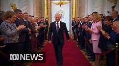 Vladimir Putin's long, long, long walk to his inauguration (2018) | ABC News